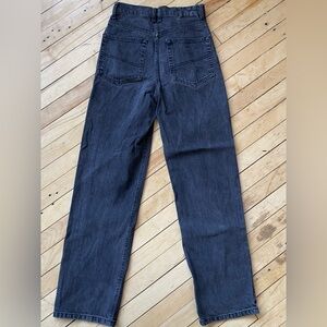 Baggy dad jeans faded black